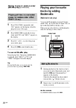 Preview for 22 page of Sony CMT-A70 - Personal Component System Operating Instructions Manual