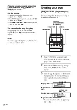 Preview for 24 page of Sony CMT-A70 - Personal Component System Operating Instructions Manual