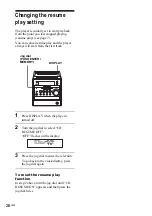 Preview for 26 page of Sony CMT-A70 - Personal Component System Operating Instructions Manual