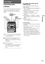 Preview for 27 page of Sony CMT-A70 - Personal Component System Operating Instructions Manual