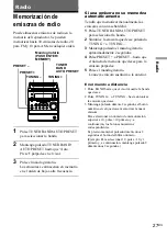 Preview for 73 page of Sony CMT-A70 - Personal Component System Operating Instructions Manual