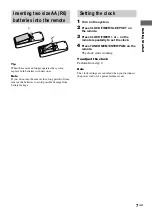 Preview for 7 page of Sony CMT-EP303 - Micro Hi Fi Component System Operating Instructions Manual