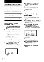 Preview for 10 page of Sony CMT-EP303 - Micro Hi Fi Component System Operating Instructions Manual