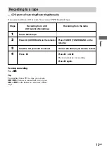 Preview for 13 page of Sony CMT-EP303 - Micro Hi Fi Component System Operating Instructions Manual