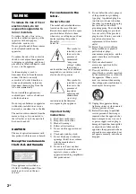 Preview for 2 page of Sony CMT-MX700Ni Operating Instructions Manual