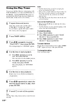 Preview for 56 page of Sony CMT-MX700Ni Operating Instructions Manual