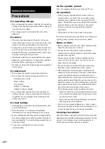 Preview for 26 page of Sony CMT-NEZ3 - Micro Hi Fi Component System Operating Instructions Manual