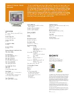 Preview for 2 page of Sony CPD-100ES Specifications