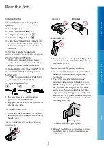 Preview for 3 page of Sony CX360V Handbook