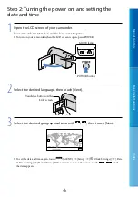 Preview for 18 page of Sony CX360V Handbook