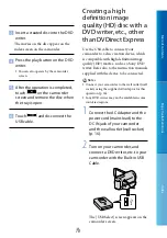 Preview for 70 page of Sony CX360V Handbook