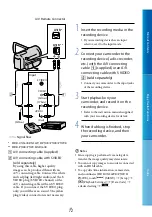 Preview for 72 page of Sony CX360V Handbook