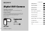 Sony Cyber-shot DSC-M1 Operating Instructions Manual preview