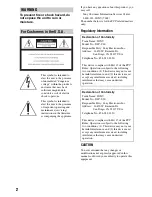 Preview for 2 page of Sony Cyber-shot DSC-S60 User'S Manual / Troubleshooting