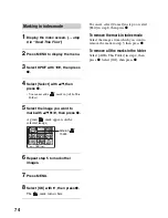 Preview for 74 page of Sony Cyber-shot DSC-S60 User'S Manual / Troubleshooting