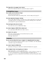 Preview for 82 page of Sony Cyber-shot DSC-S60 User'S Manual / Troubleshooting