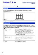 Preview for 58 page of Sony Cyber-shot DSC-S950 (French) Manual Pratique