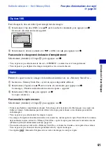 Preview for 61 page of Sony Cyber-shot DSC-S950 (French) Manual Pratique