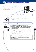 Preview for 67 page of Sony Cyber-shot DSC-S950 (French) Manual Pratique