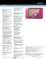 Preview for 2 page of Sony Cyber-shot DSC-T2/P Specifications