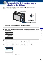 Preview for 69 page of Sony Cyber-shot DSC-W110 (French) Manual Pratique