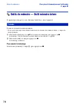 Preview for 74 page of Sony Cyber-shot DSC-W110 (French) Manual Pratique