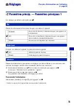 Preview for 75 page of Sony Cyber-shot DSC-W110 (French) Manual Pratique