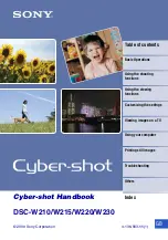 Sony Cyber-shot DSC-W210 Handbook preview