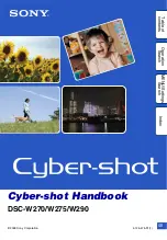 Sony Cyber-shot DSC-W270 User Manual preview