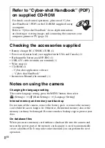 Preview for 8 page of Sony Cyber-shot DSC-W360 Instruction Manual