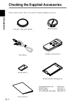 Preview for 10 page of Sony Cyber-shot PRO DSC-D700 Operating Instructions Manual