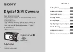 Preview for 1 page of Sony Cyber-shot U DSC-U30 Operating Instructions Manual