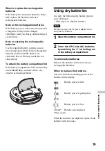 Preview for 19 page of Sony D-EJ616CK - Portable Cd Player Operating Instructions Manual