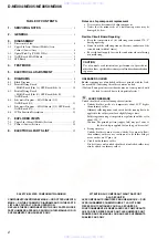 Preview for 2 page of Sony D-NE005 - CD Walkman Service Manual