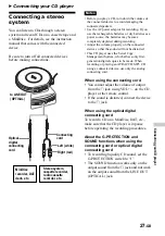 Preview for 27 page of Sony D-NE1 - Portable Cd Player Operating Instructions Manual