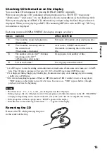 Preview for 15 page of Sony D-NE300 - Psyc ATRAC Walkman Portable CD Player Operating Instructions Manual