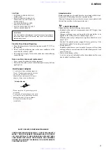 Preview for 3 page of Sony D-NE800 Service Manual