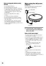 Preview for 14 page of Sony D-NE830 Operating Instructions Manual