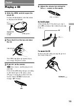 Preview for 15 page of Sony D-NE830 Operating Instructions Manual