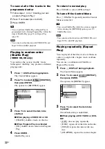 Preview for 32 page of Sony DAV-DZ100 - Dvd Home Theater System Operating Instructions Manual