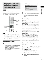 Preview for 37 page of Sony DAV-DZ100 - Dvd Home Theater System Operating Instructions Manual