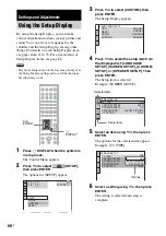 Preview for 66 page of Sony DAV-DZ100 - Dvd Home Theater System Operating Instructions Manual