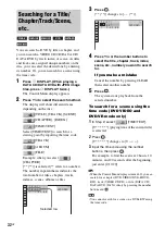 Preview for 32 page of Sony DAV-DZ150K Operating Instructions Manual