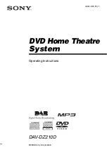 Sony DAV-DZ210D Operating Instructions Manual preview