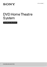 Sony DAV-DZ340 Operating Instructions Manual preview