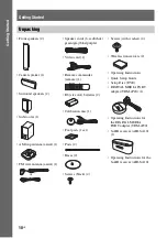 Preview for 10 page of Sony DAV-HDX587WC - Bravia Theater System Operating Instructions Manual