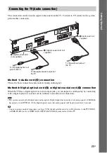 Preview for 23 page of Sony DAV-HDX587WC - Bravia Theater System Operating Instructions Manual