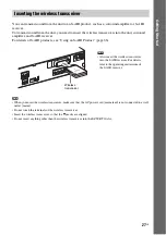 Preview for 27 page of Sony DAV-HDX587WC - Bravia Theater System Operating Instructions Manual