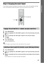 Preview for 33 page of Sony DAV-HDX587WC - Bravia Theater System Operating Instructions Manual