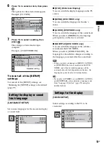 Preview for 53 page of Sony DAV-HDX587WC - Bravia Theater System Operating Instructions Manual